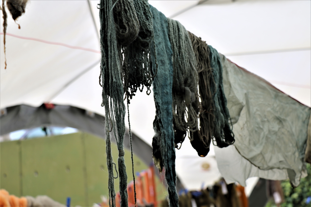 gefärbt mit Stachelingen